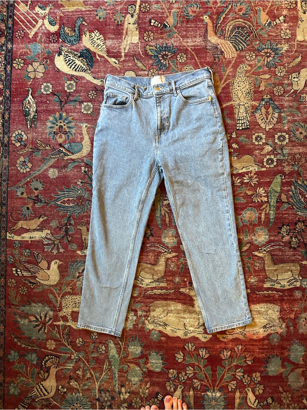 Everlane Light washed straight leg jeans